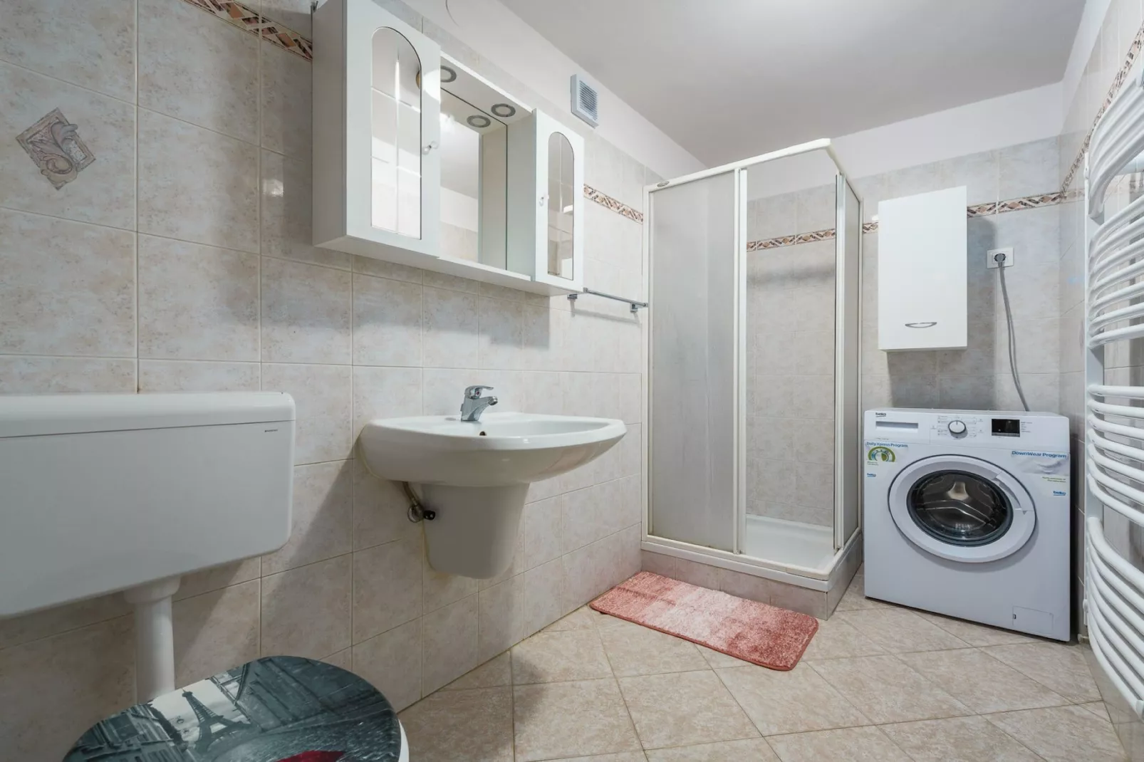 Charming Lovran Apartments with Wonderful Sea View -  One Bedroom Apartment - Badkamer
