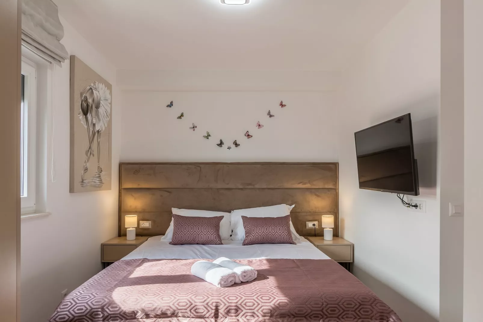 Scenic Kastel Luksic Apartments - Three Bedroom Apartment - Slaapkamer
