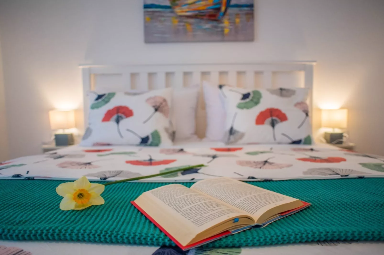 Chic Apartment Tribalj with Private Balcony - One Bedroom Apartment - Slaapkamer