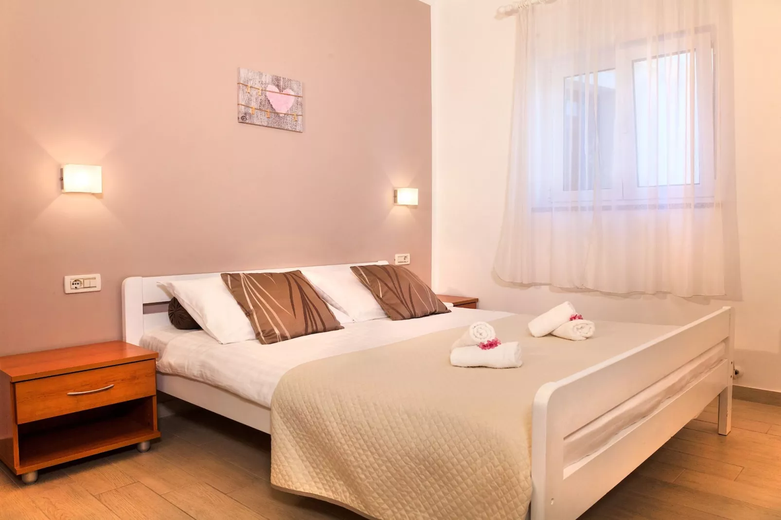 Splendid Beachfront Medveja Apartments - One Bedroom Apartment with Terrace and Sea View 4 - Slaapkamer