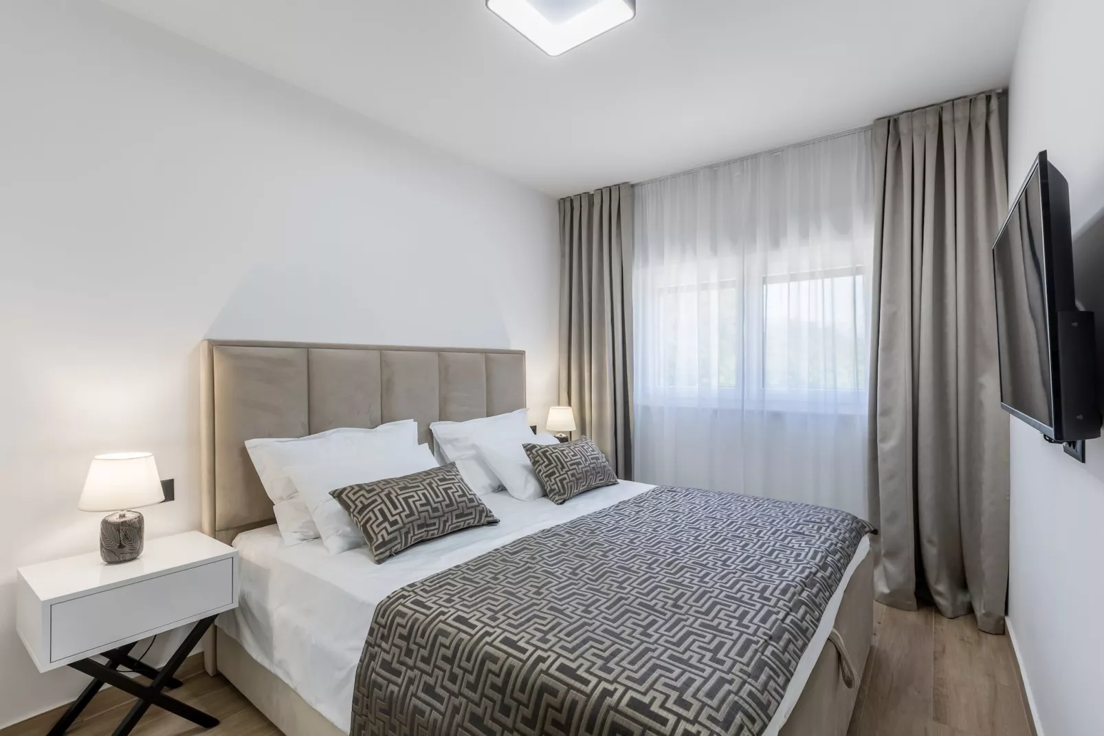 Scenic Kastel Luksic Apartments - Two Bedroom Apartment (owner Penthouse) - Slaapkamer