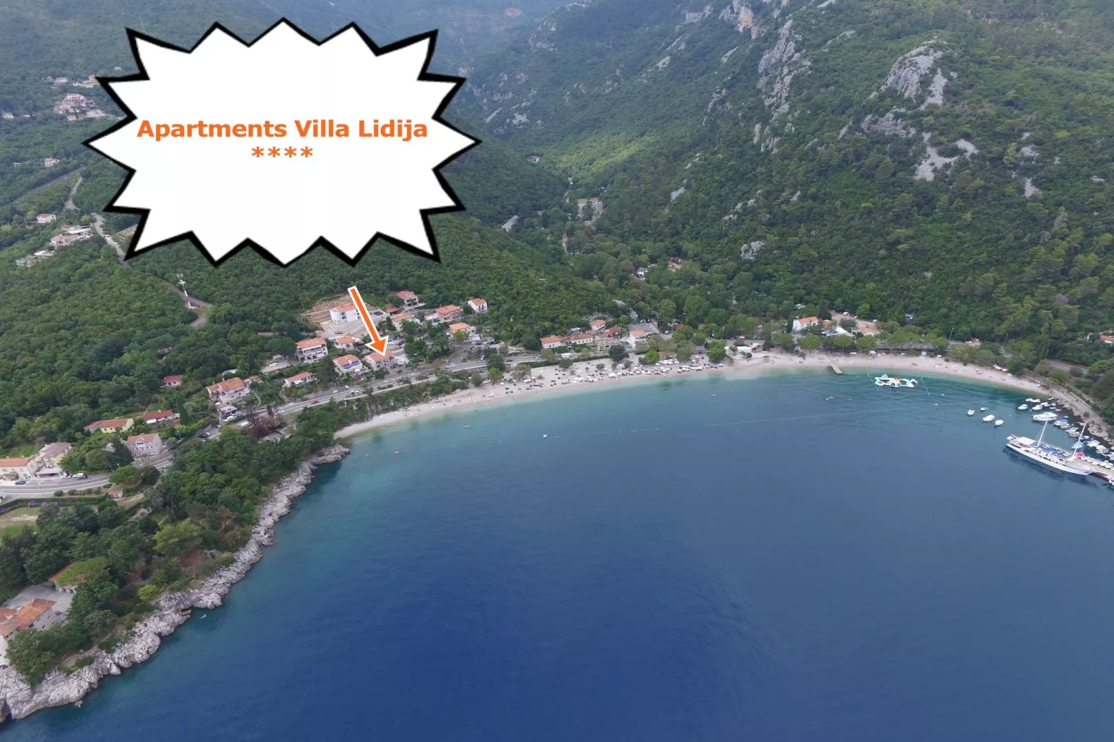 Splendid Beachfront Medveja Apartments - Standard One bedroom Apartment with  Balcony and Sea View 1 - Buitenlucht