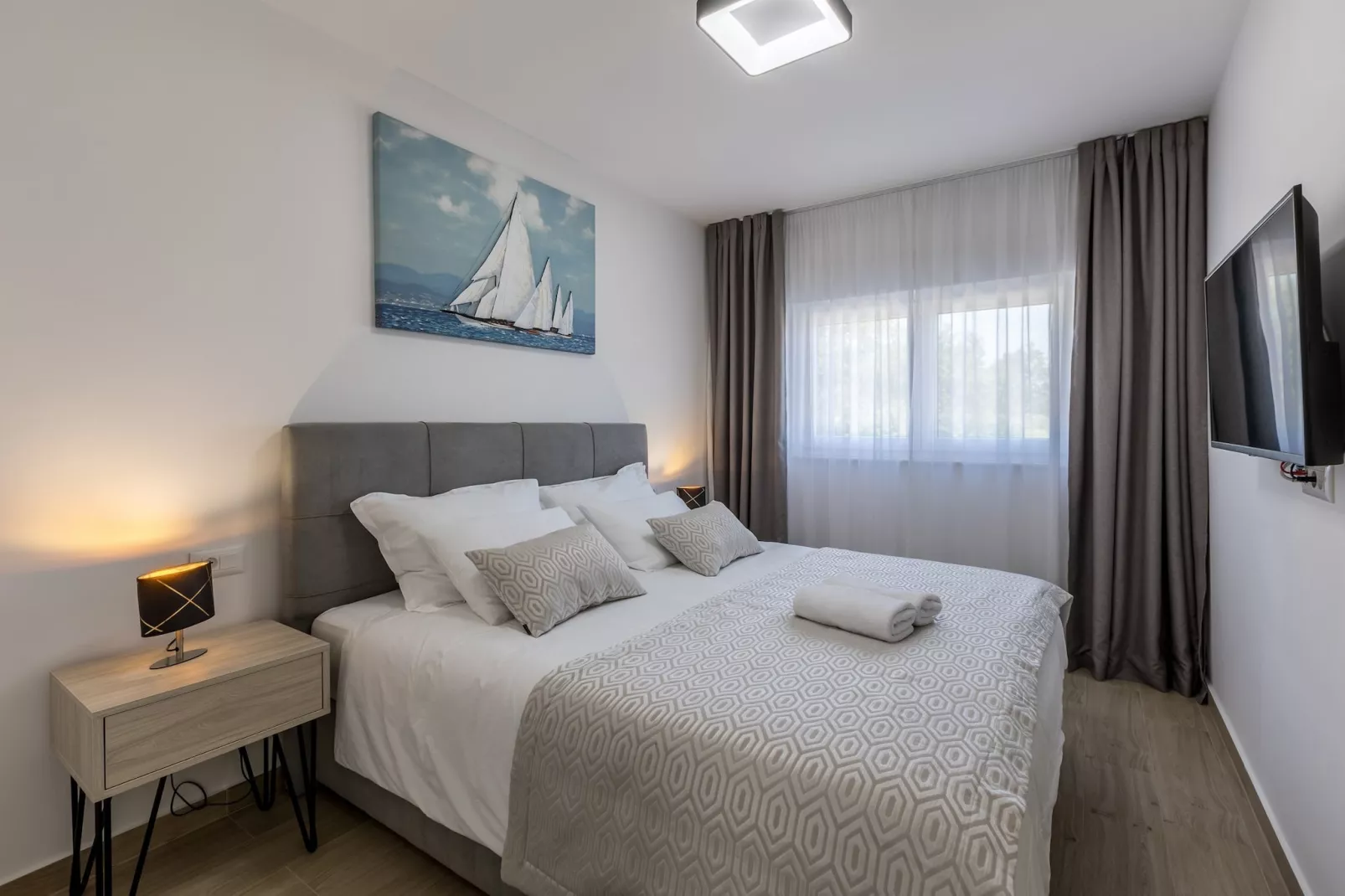 Scenic Kastel Luksic Apartments - One Bedroom Apartment (owner sjever manji) - Slaapkamer