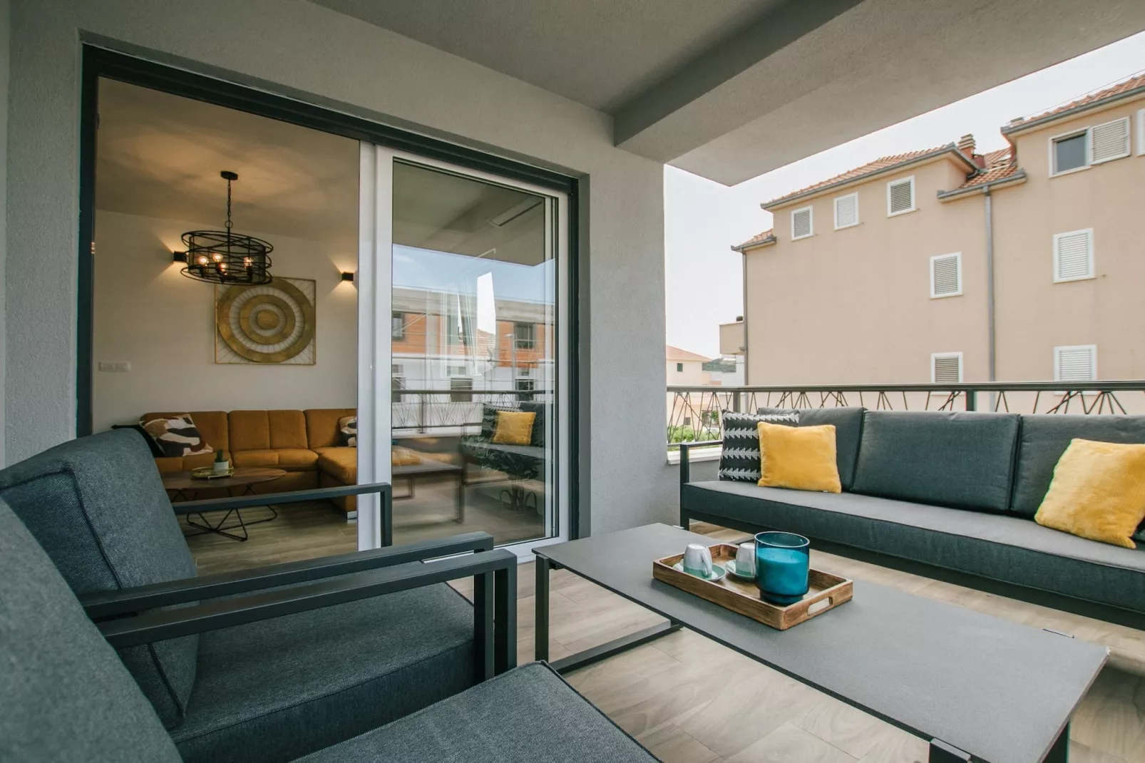 Spacious Luxury Trogir Apartments - Comfort Two Bedroom Apartment (Marin 3) - Terrasbalkon