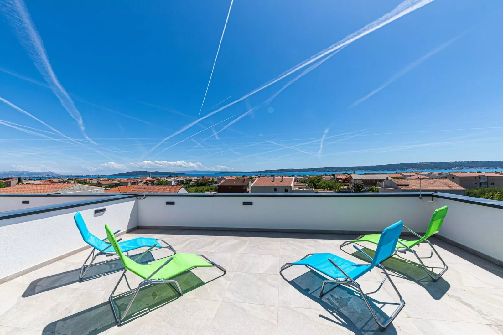 Elegant Kastel Novi Apartment with Sea View Balcony - Two Bedroom Apartment with Sea View and Balcony - Terras