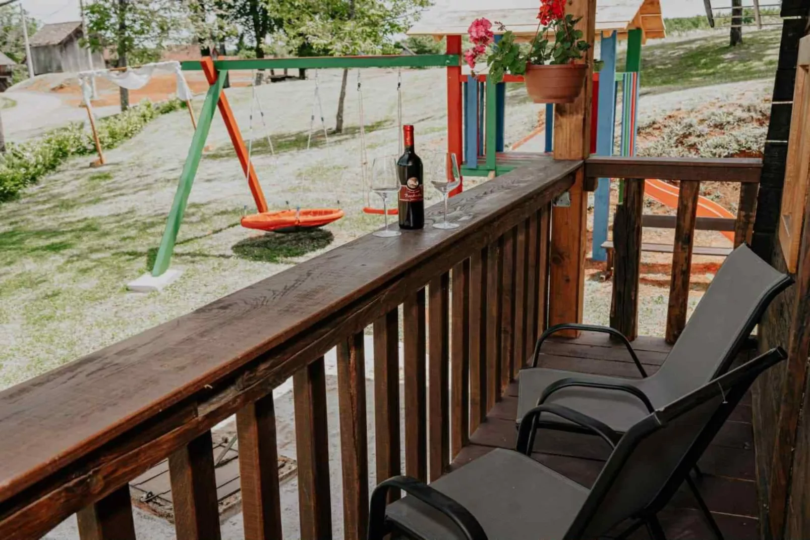 Holiday Home Šapat Šume - Three Bedroom Holiday Home  with Sauna and Hot-Tub - Terrasbalkon