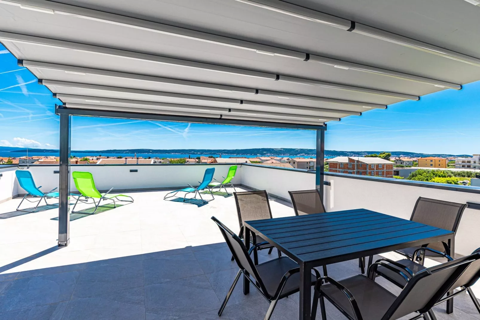 Elegant Kastel Novi Apartment with Sea View Balcony - Two Bedroom Apartment with Sea View and Balcony - Terras