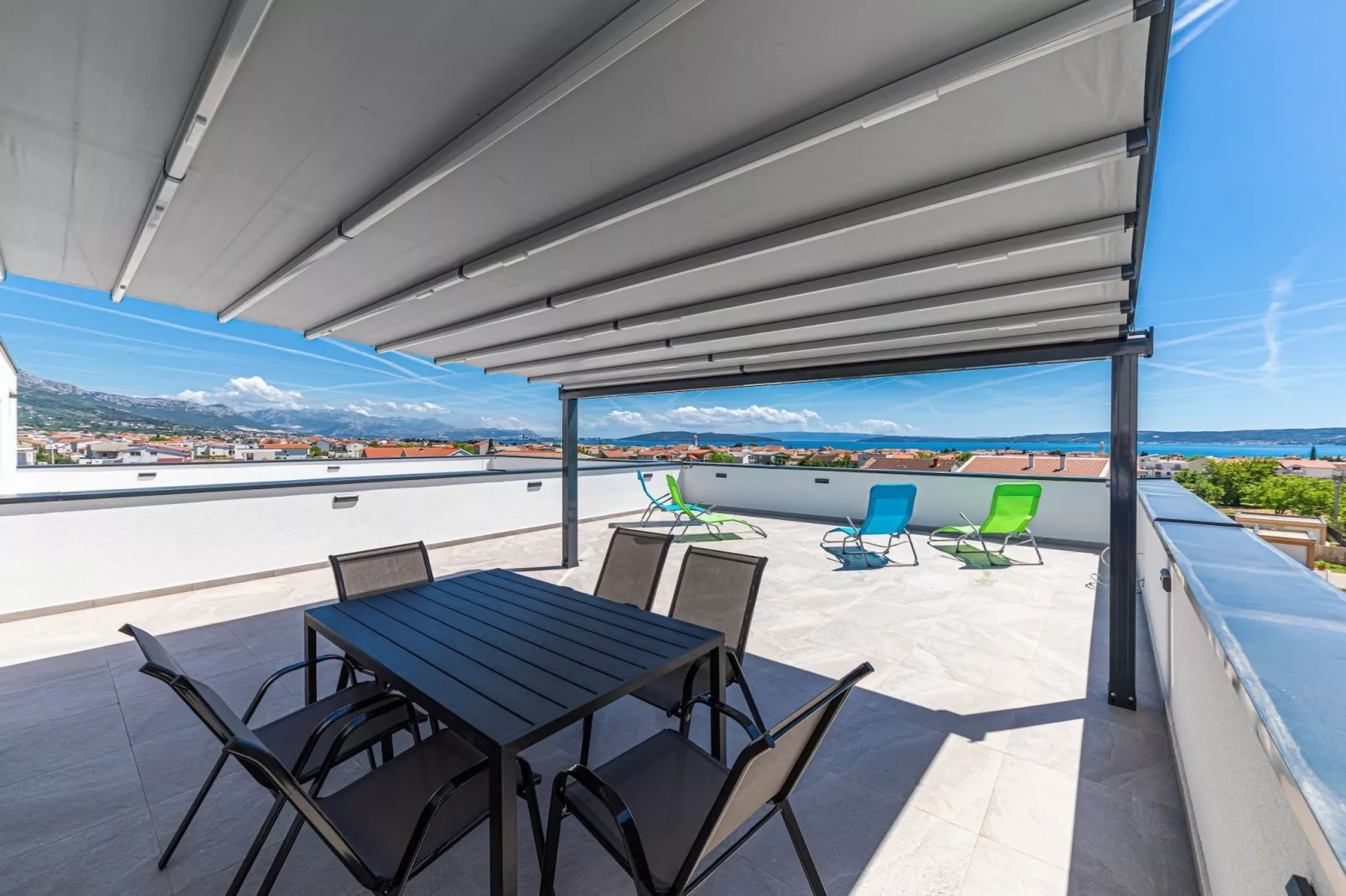 Elegant Kastel Novi Apartment with Sea View Balcony - Two Bedroom Apartment with Sea View and Balcony - Terras