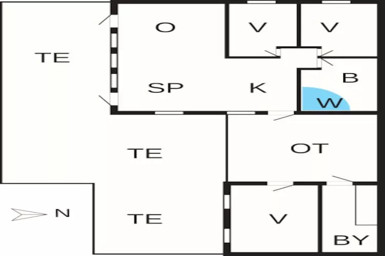 6 persoons vakantie huis in Nysted-By Traum - Plattegrond