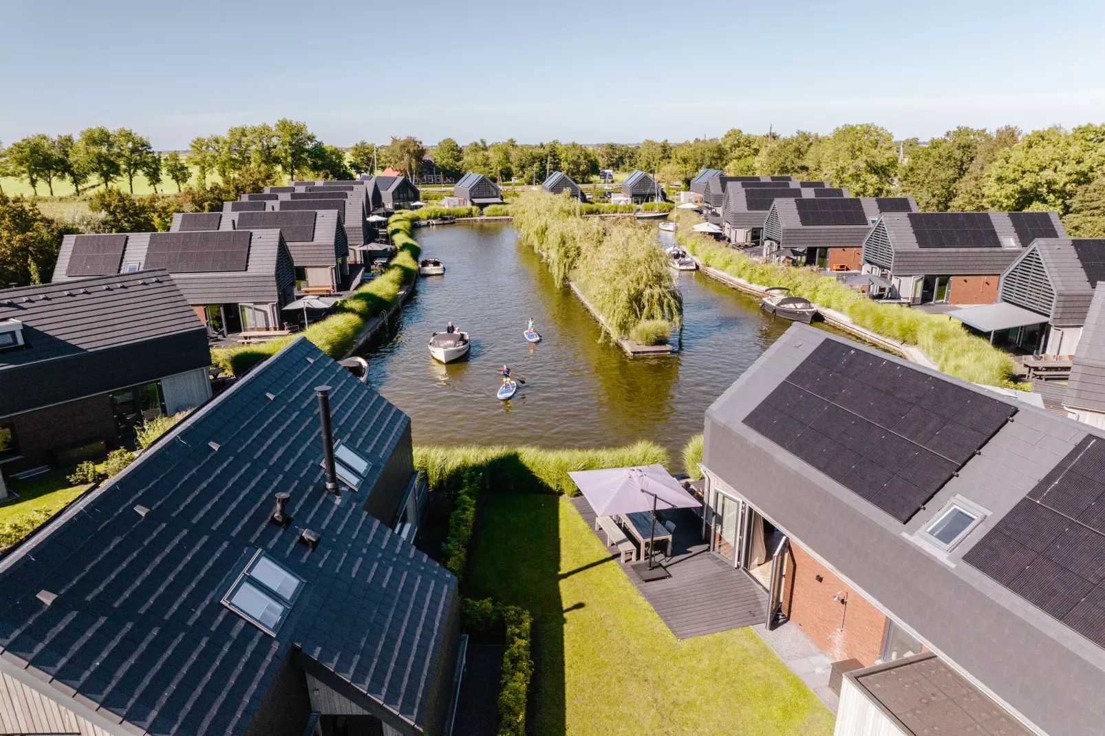 Watervilla Twa - Uitzicht zomer