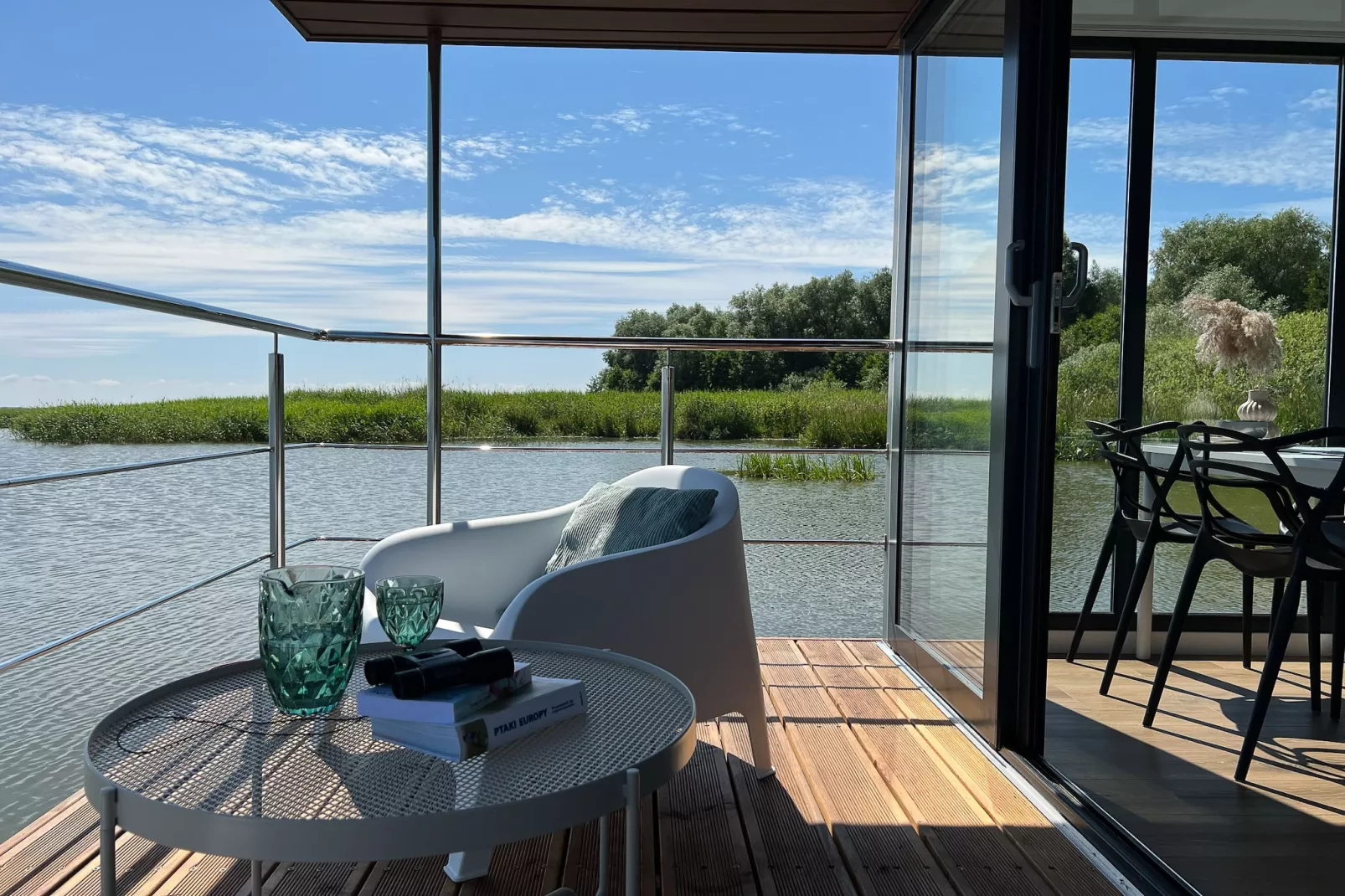 Domek na wodzie dla 4 osób - Uitzicht zomer