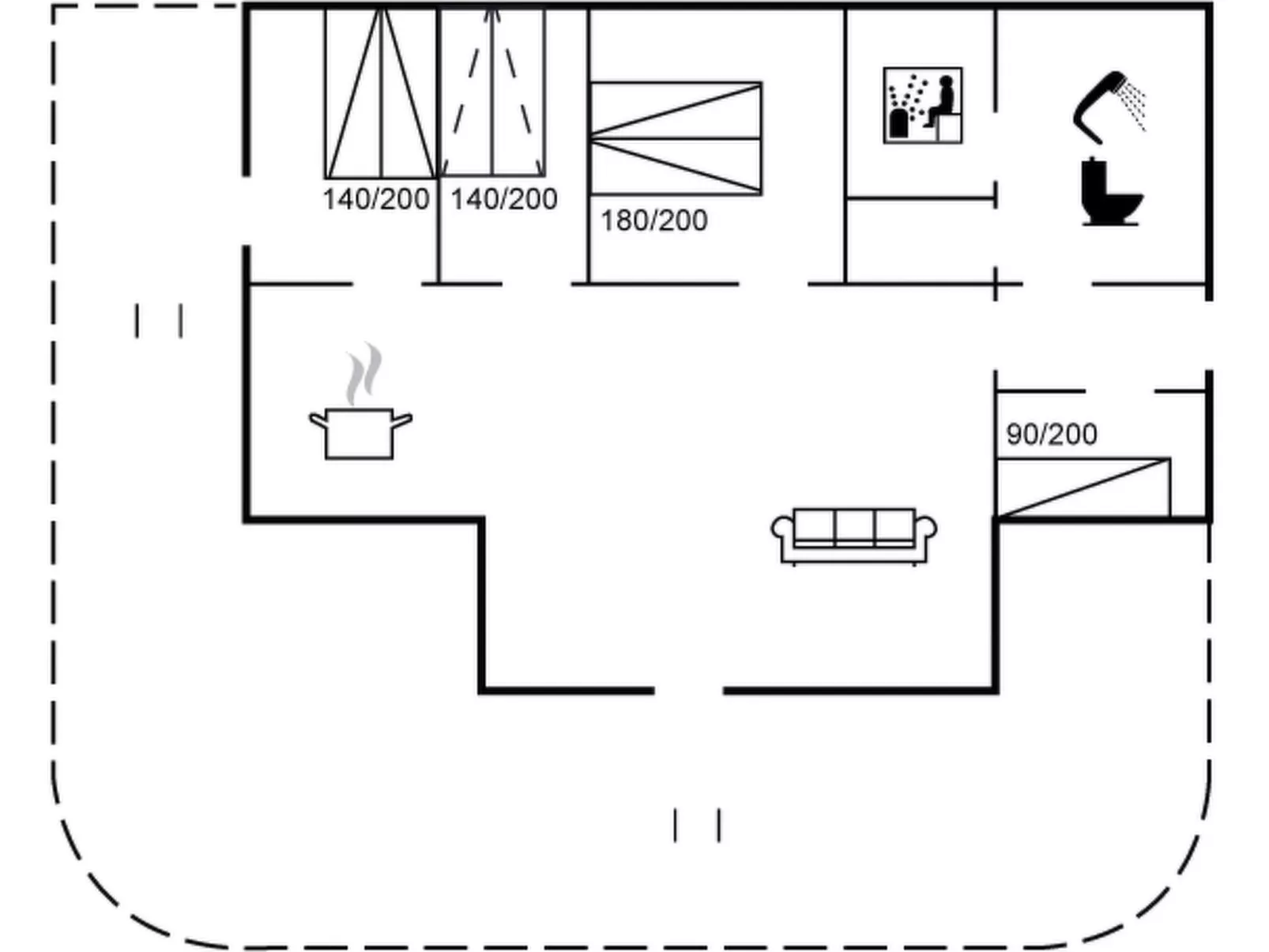 "Thorgot" - 400m from the sea