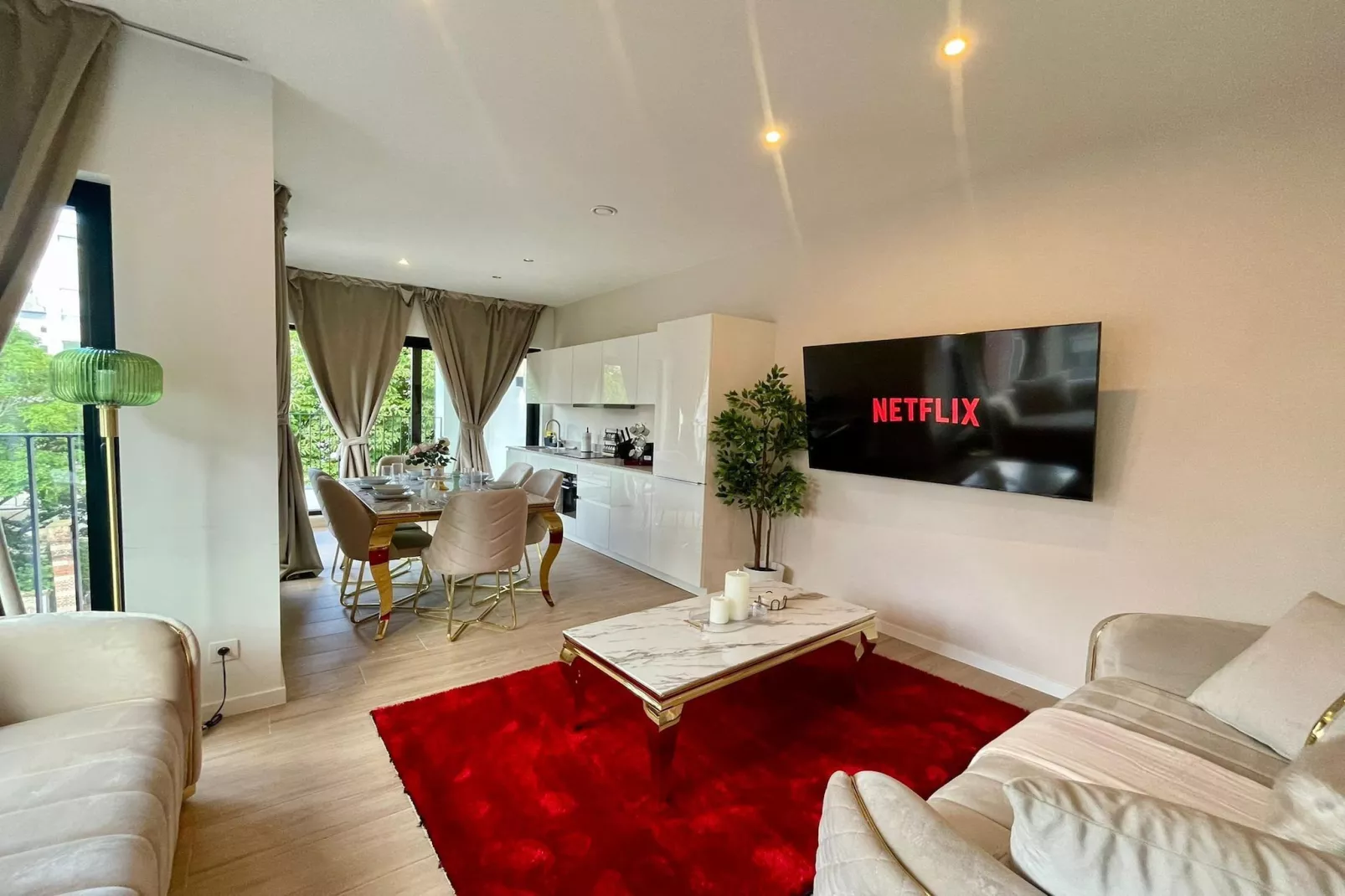 One Lux Stay Near Antwerp Central - 1 Bedroom - Woonkamer