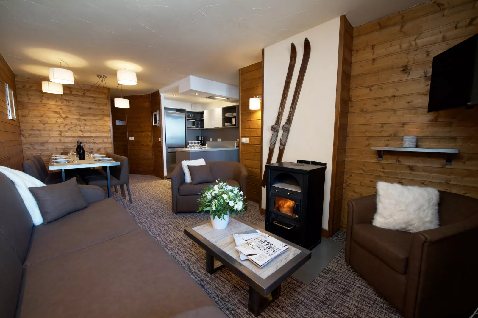 Chalet Altitude Val 2400 3 - Woonkamer