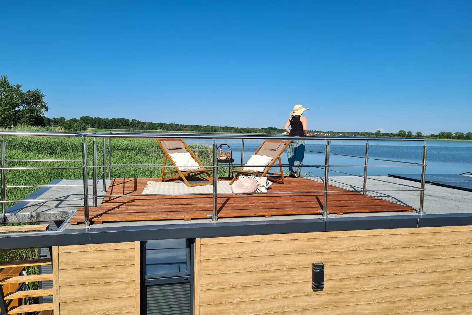 Domek na wodzie dla 3 osób jedna sypialnia - Terrasbalkon