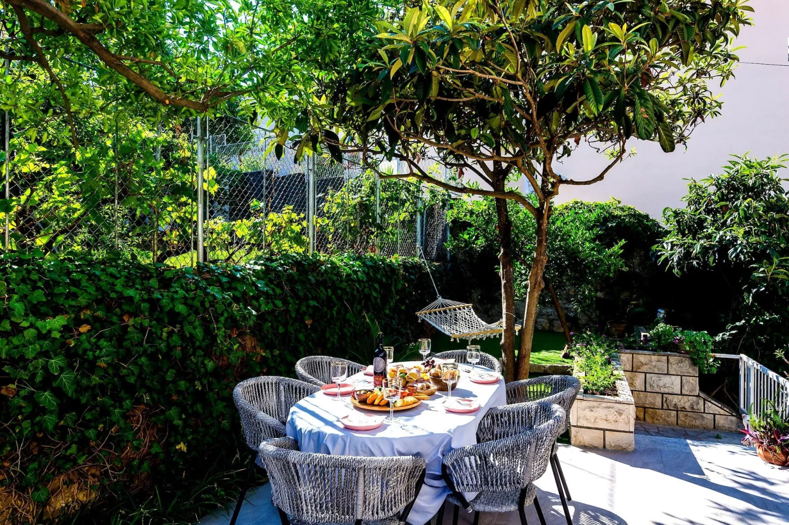 Villa Rustic stone - Terrasbalkon