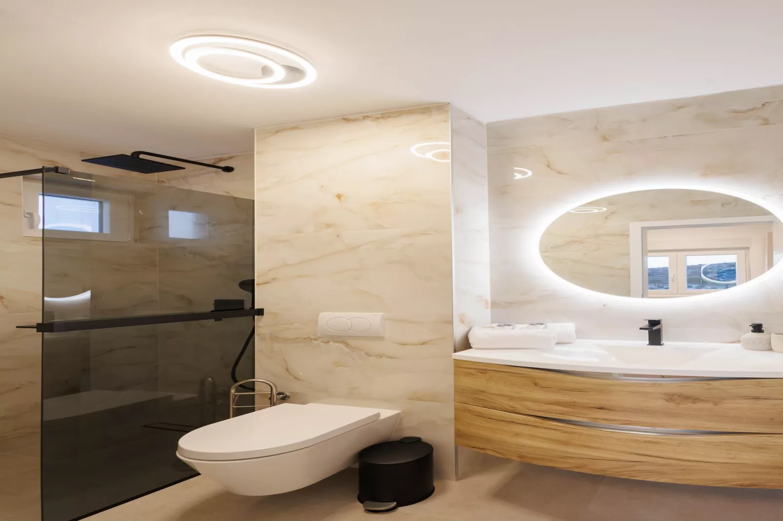 Villa La Fortezza with sea view - Badkamer
