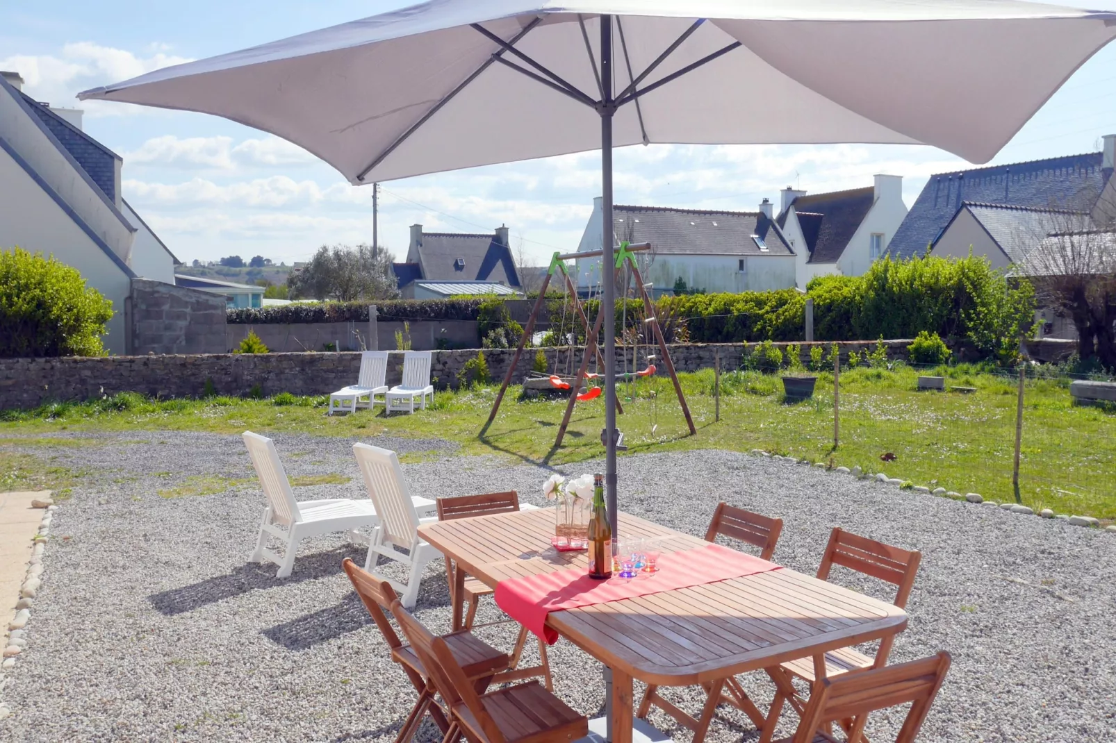 Ferienhaus in Strandnähe Guissény - Tuinen zomer