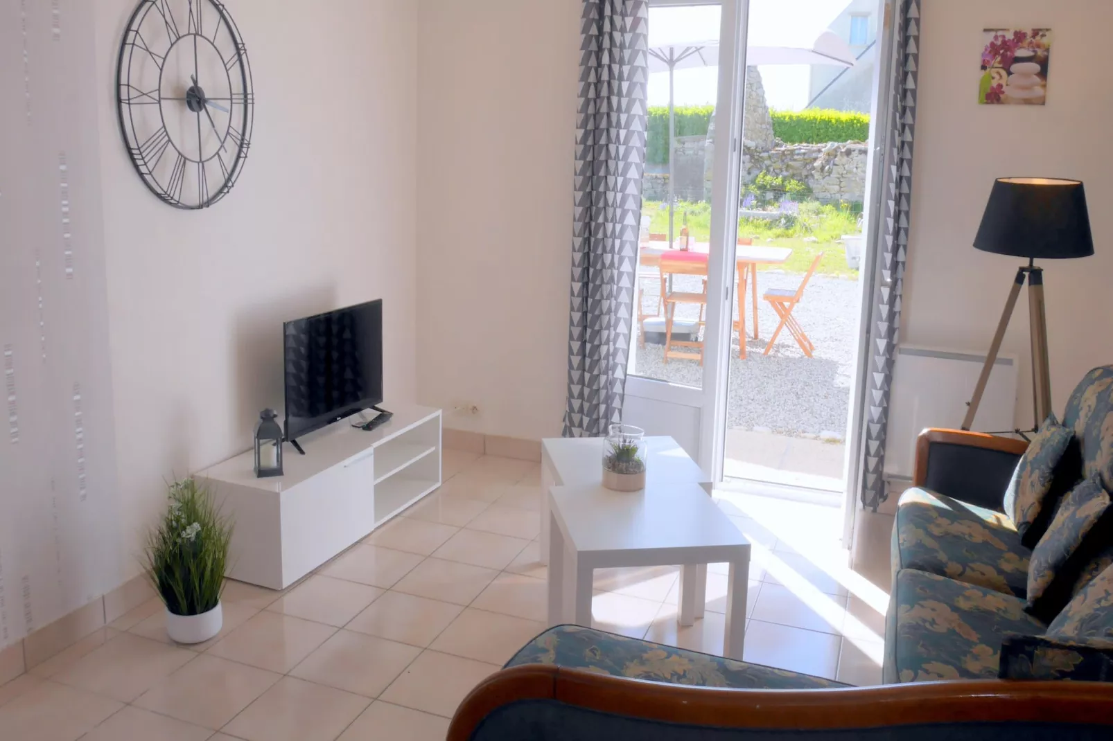 Ferienhaus in Strandnähe Guissény - Woonkamer