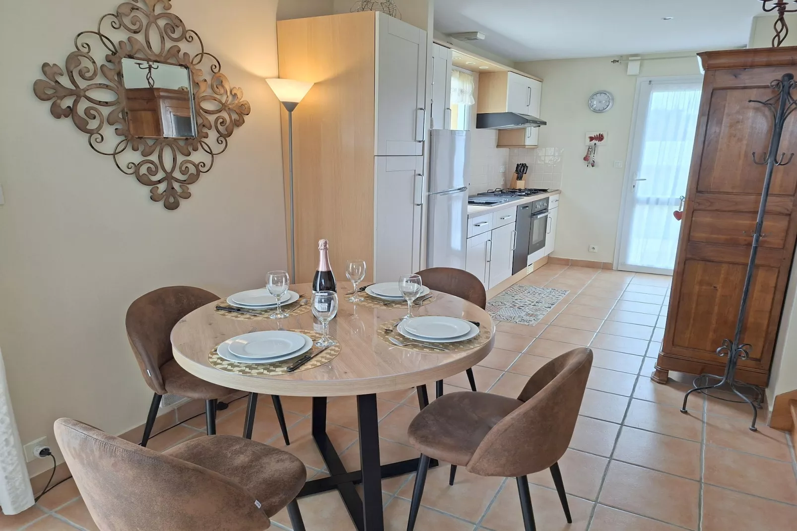 Ferienhaus Plounéour-Brignogan-Plages - Eetkamer