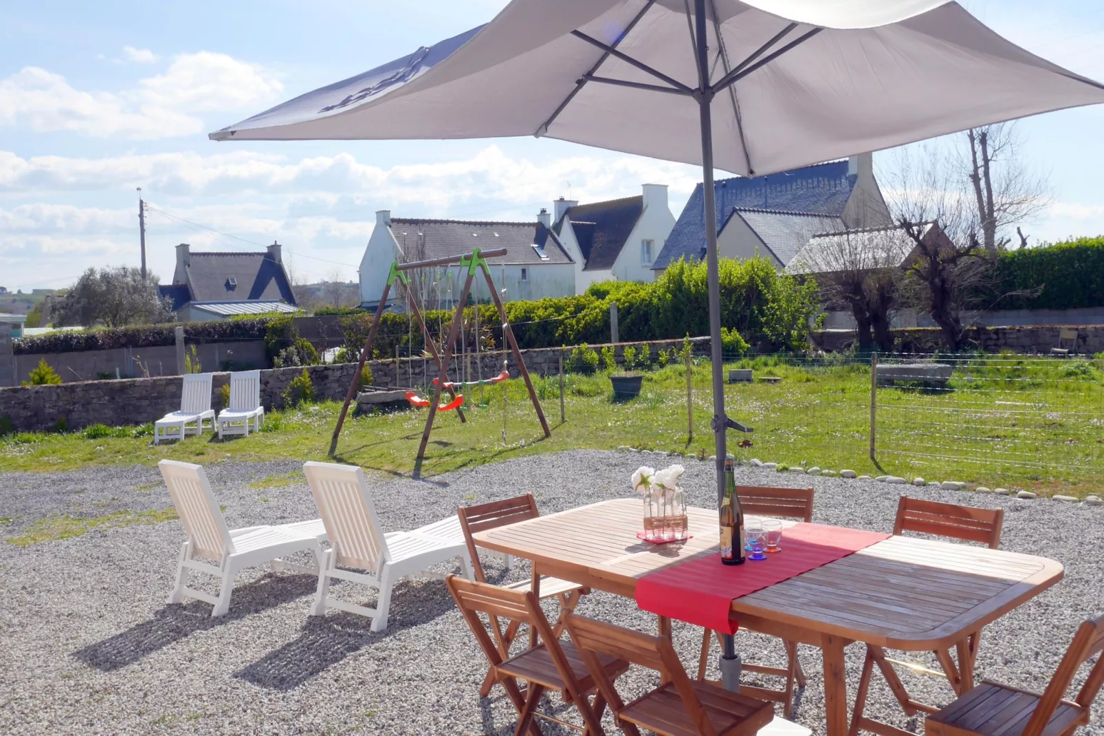 Ferienhaus in Strandnähe Guissény - Tuinen zomer