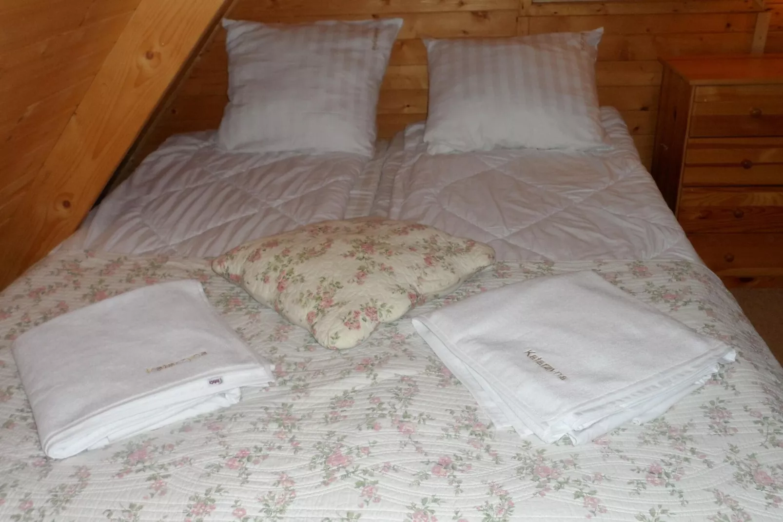 Domki letniskowe dla 6 osób Sarbinowo-Slaapkamer