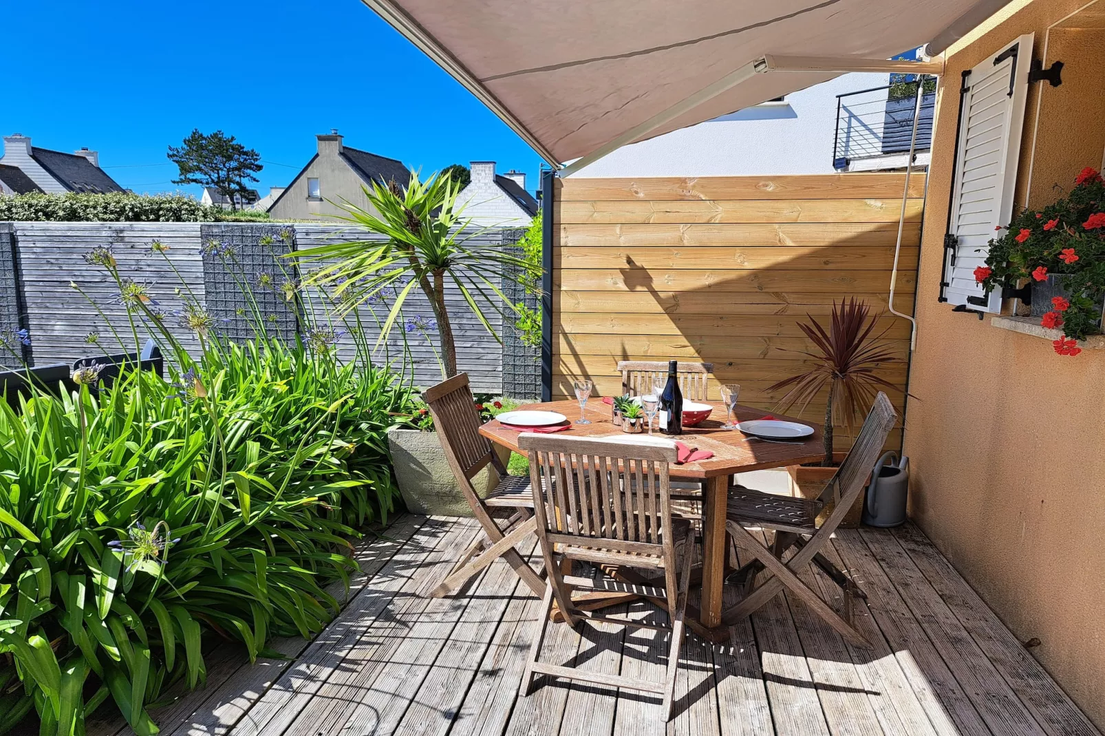 Ferienhaus Plounéour-Brignogan-Plages - Terrasbalkon