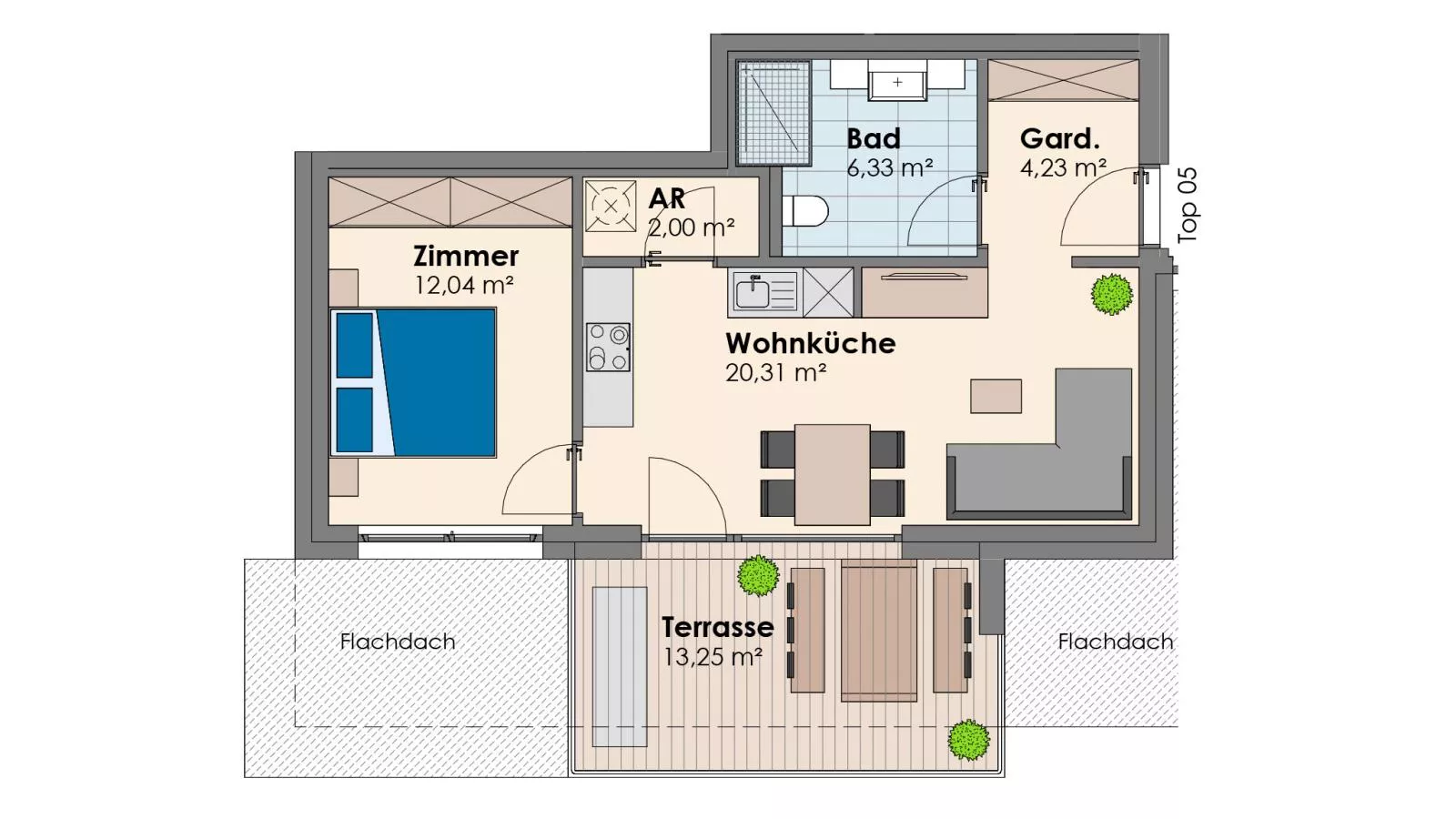 City Apartments Jenbach Top 5 - Plattegrond