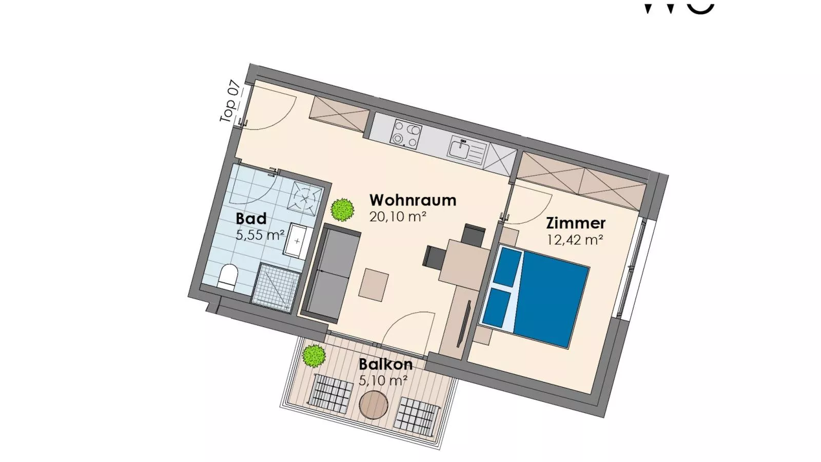 City Apartments Jenbach Top 6 Top 7 - Plattegrond