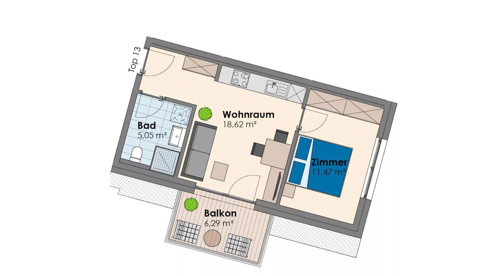 City Apartments Jenbach Top 12 Top13 - Plattegrond