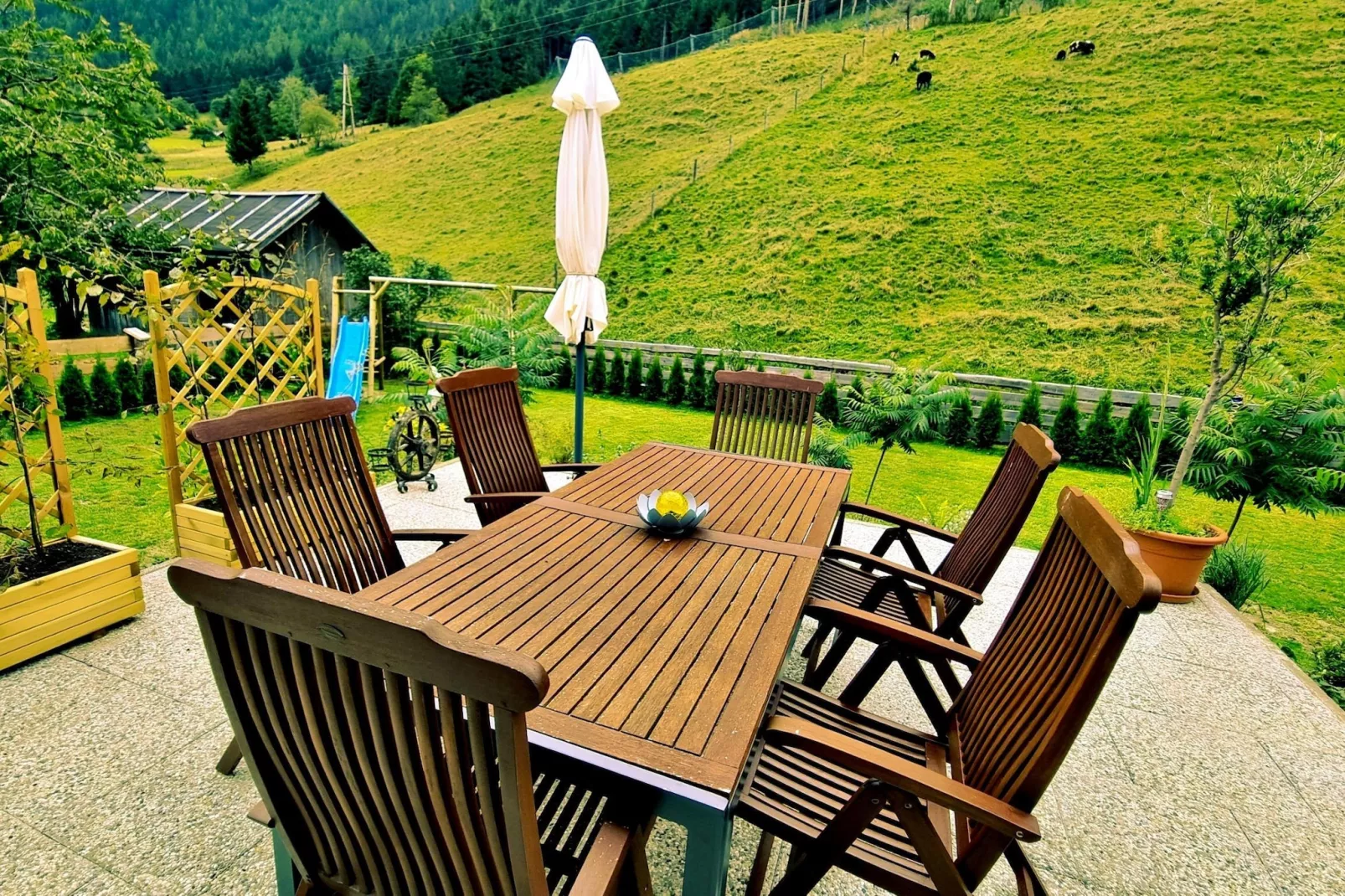 Ferienhaus Krapflgeusche - Tuinen zomer