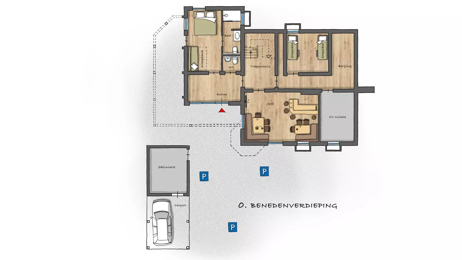 Spykerhütte-Plattegrond