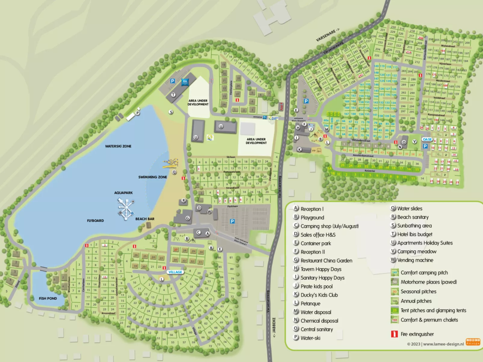 Vakantiepark Klein Strand - Luxe Houten Chalet - Buiten