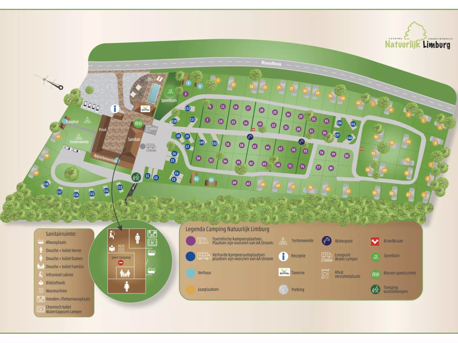 Camping Natuurlijk Limburg - Chalet 4 - Buiten