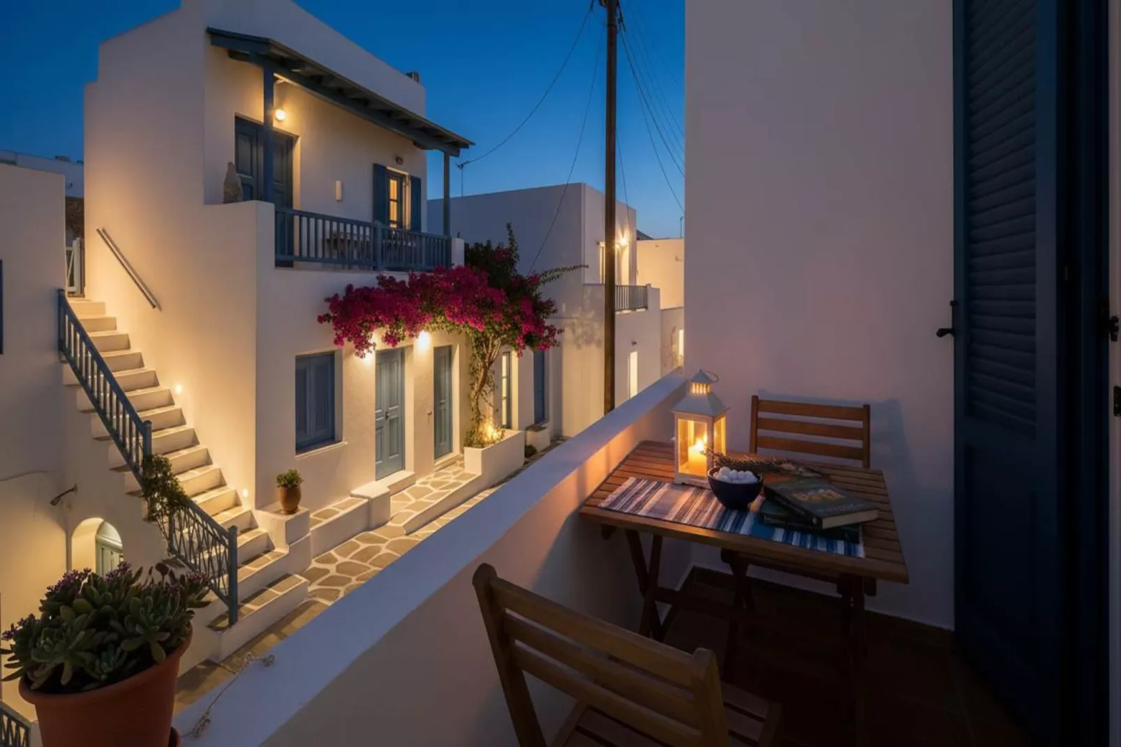 Picturesque Paros White House with Balcony Views