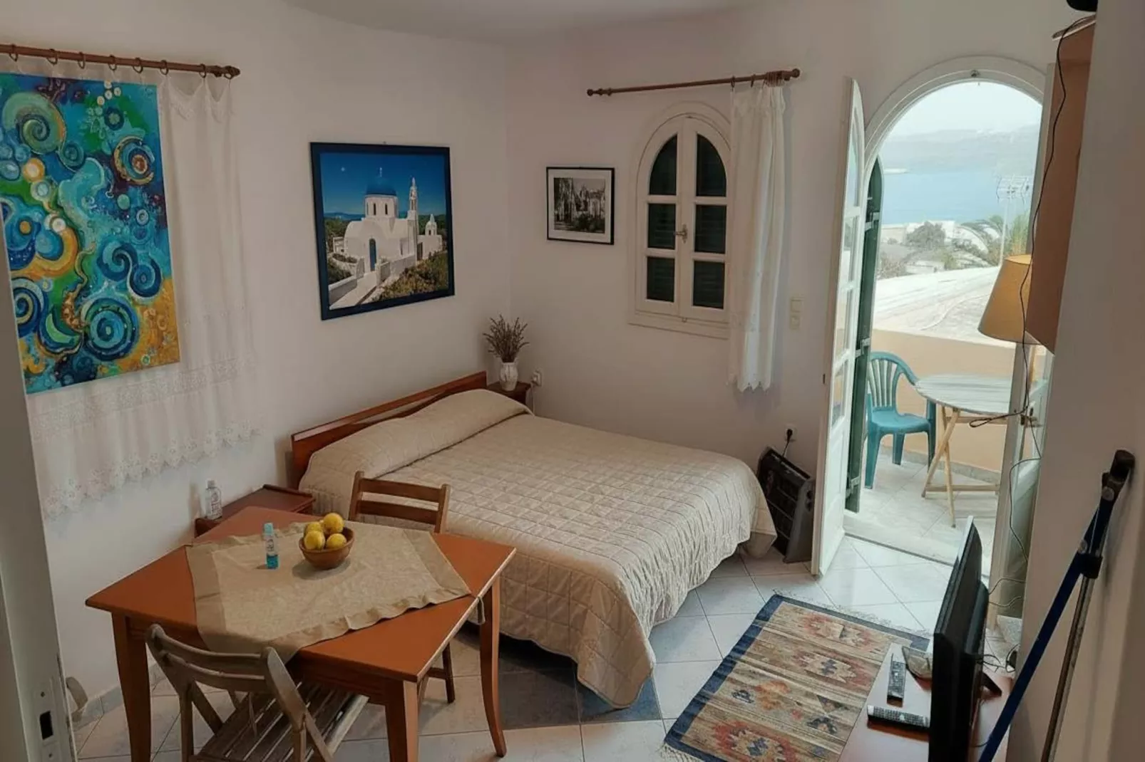 Peaceful Akrotiri Studio with Patio and Open Views