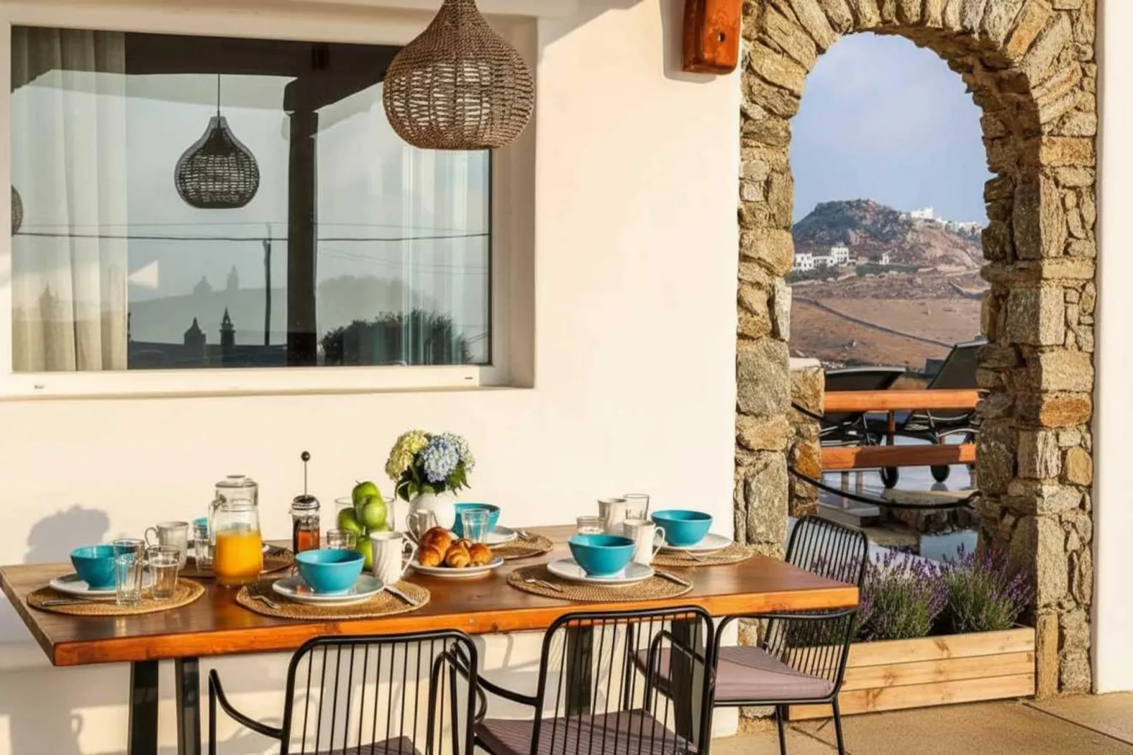 Prestigious Residence in Kalafatis w Private Pool - Terrasbalkon