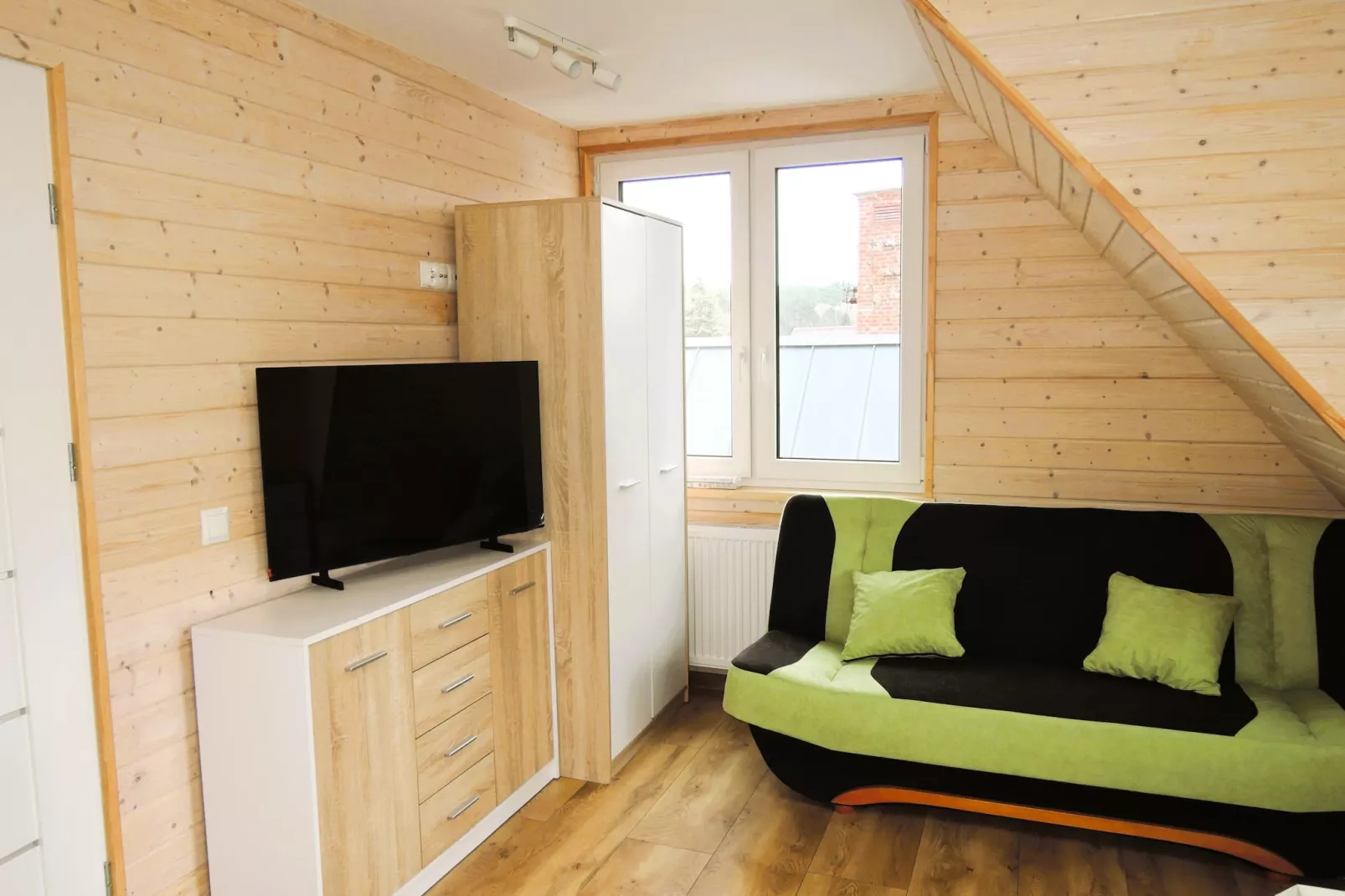 Apartament z tarasem Wisełka  Lew 2 I piętro - Slaapkamer