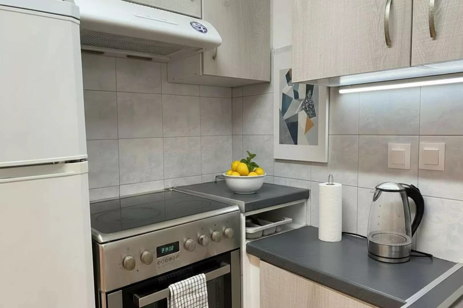 Chic White Marsis Paros Apt - Keuken