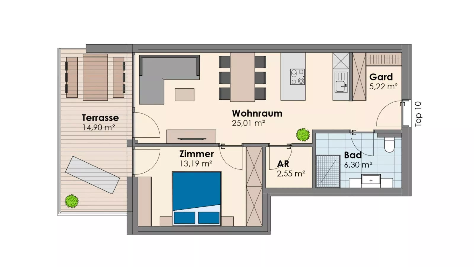 City Apartments Jenbach Top8Top9Top10 - Plattegrond