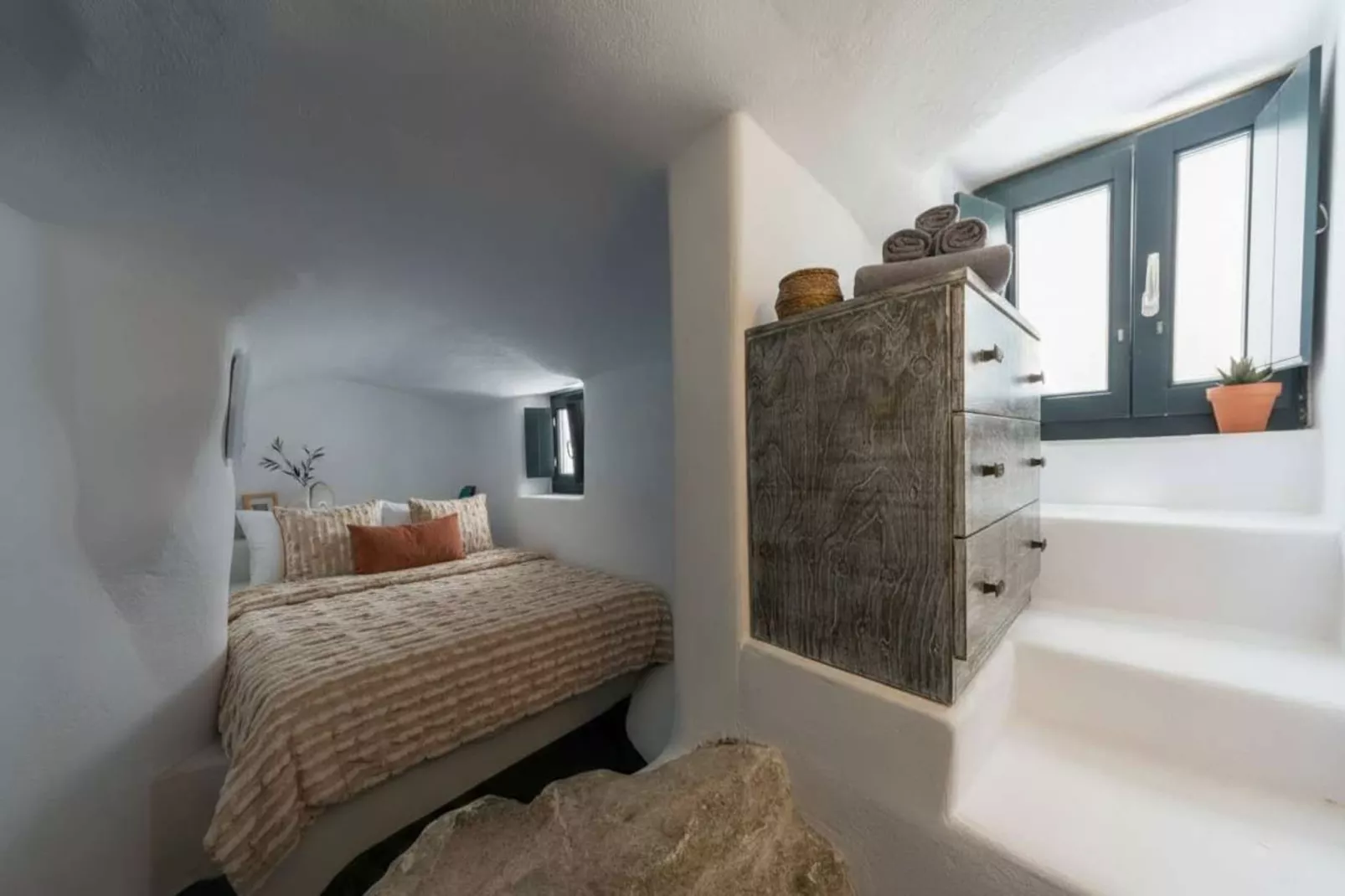 Dionysos Wine Authentic Stay 2 Bd Santorini Home - Slaapkamer