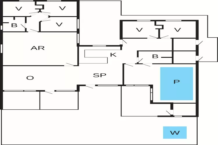 5 sterren vakantie huis in Højby - Plattegrond