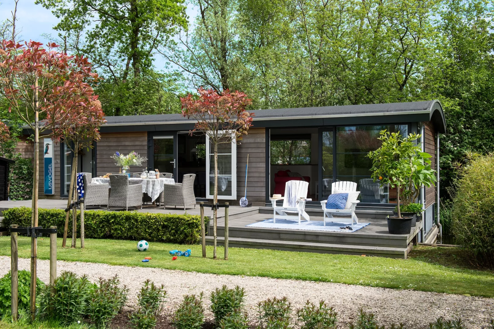 Watervilla - Buitenkant zomer