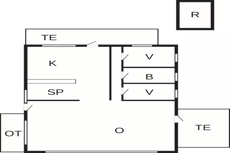4 sterren vakantie huis in Hals - Plattegrond