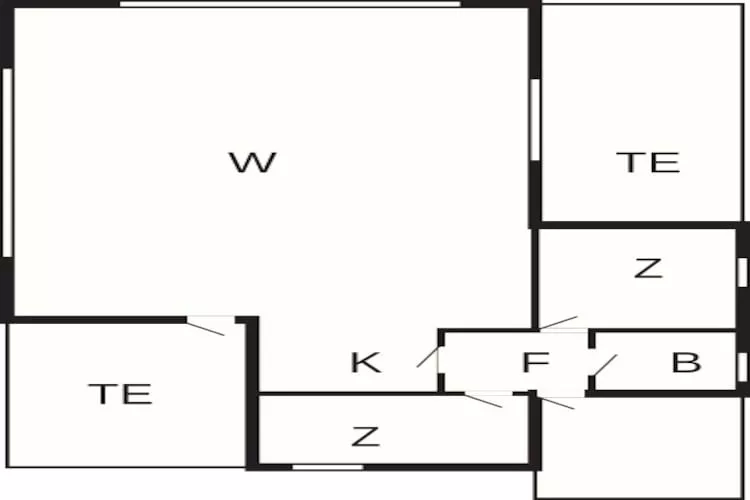 4 persoons vakantie huis in Rømø - Plattegrond