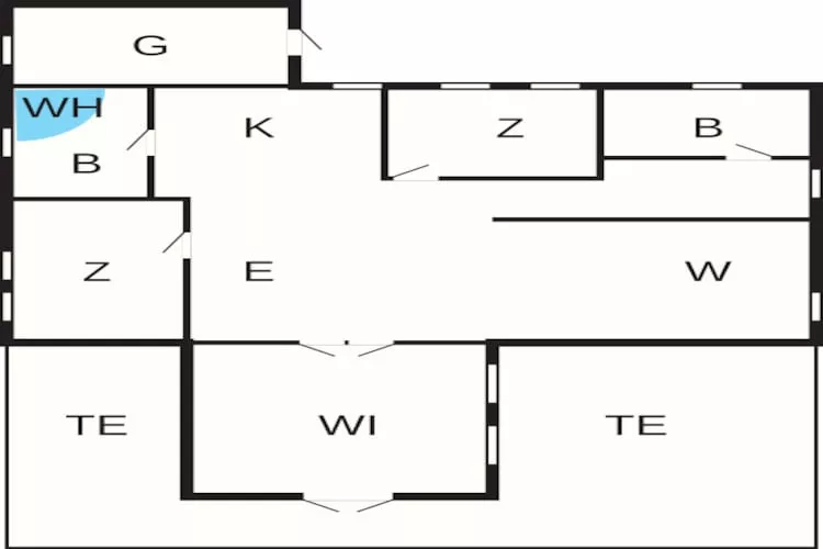 Betoverende Cottage met Whirlpool-By Traum - Plattegrond