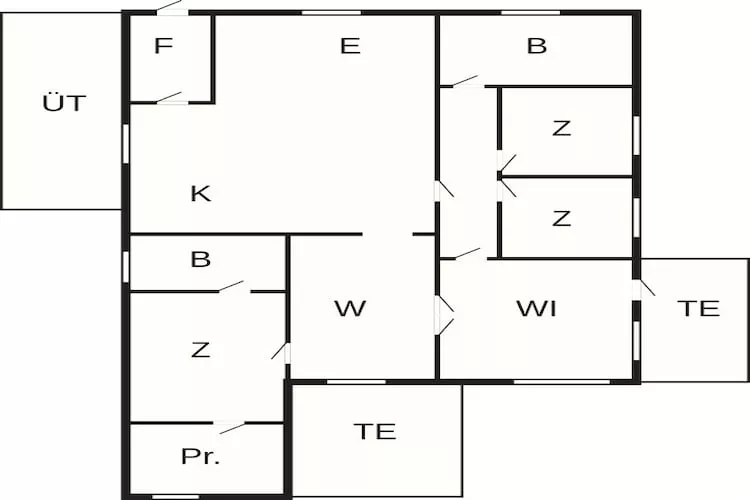 6 persoons vakantie huis in Løkken - Plattegrond