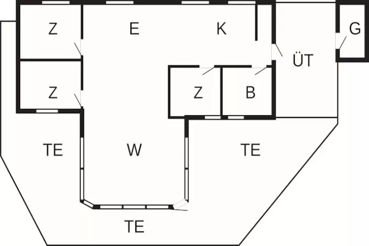 6 persoons vakantie huis in Hemmet - Plattegrond