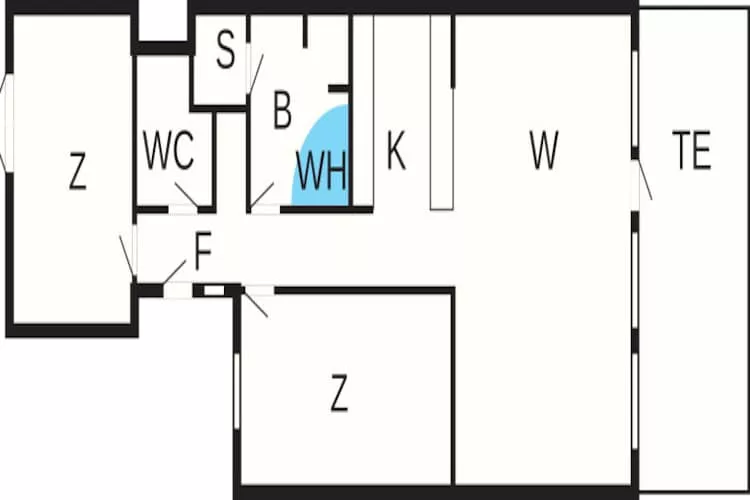 4 persoons vakantie huis in Ebeltoft - Plattegrond