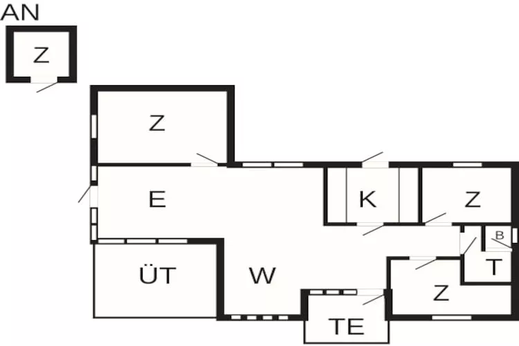 8 persoons vakantie huis in Knebel - Plattegrond